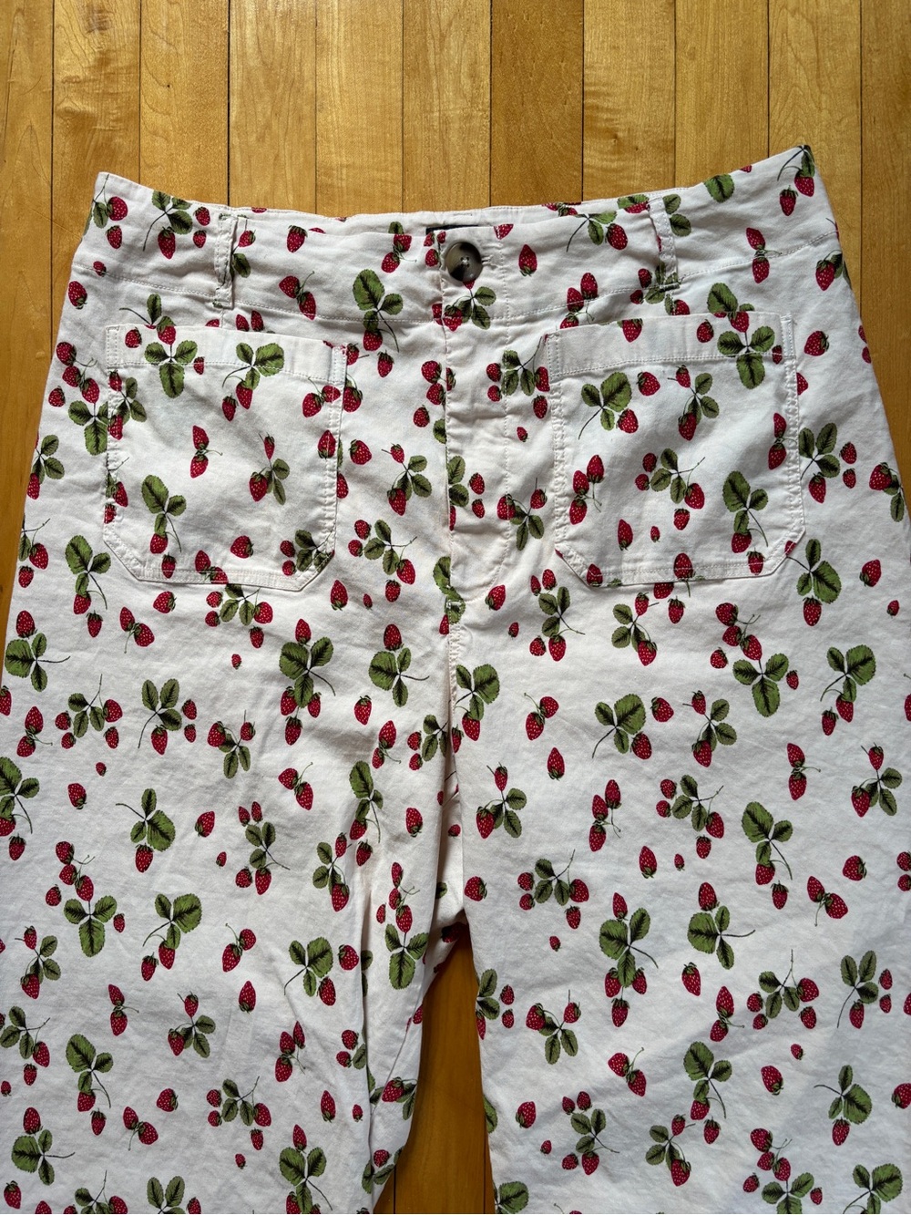 Colette Magic Fabric Strawberry Pants | Maeve - Anthropologie | Women’s Plus 20W - Picture 2 of 16